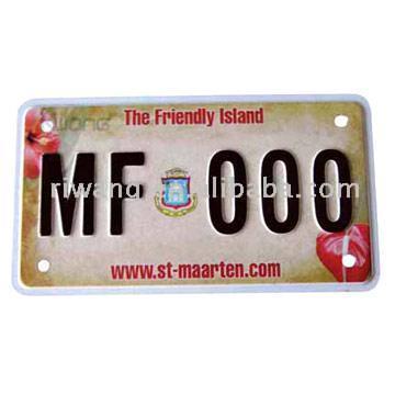 St. Maarten Motorrad License Plate (St. Maarten Motorrad License Plate)