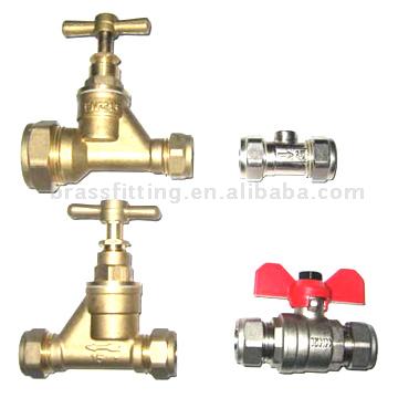  Compression End Brass Valve (Compression Ende Messingventil)