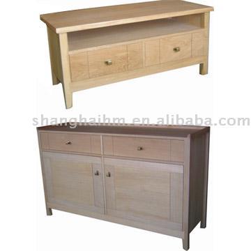  Oak Sideboard and TV Unit (Oak buffet et Unité TV)