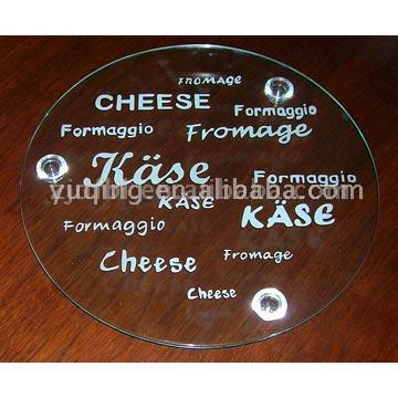  Glass Cheese Board (Verre Plateau de fromages)