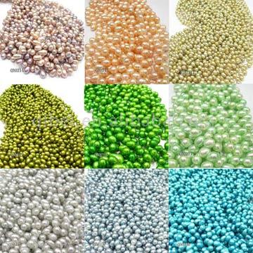  Freshwater Rice Pearls (Perles d`eau douce Rice)