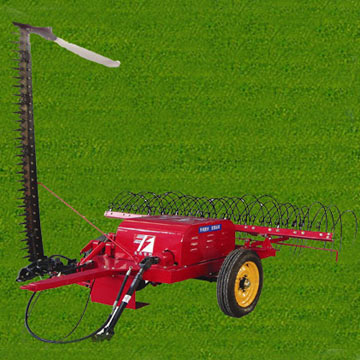  Machine Combined with Mower and Rake (Машина в сочетании с косилкой и граблями)
