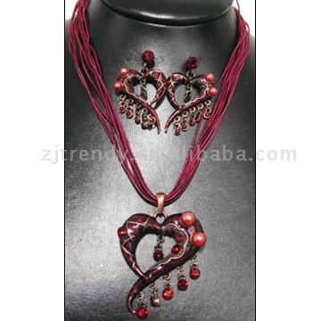  Heart Jewelry Set (Сердце украшения Установить)