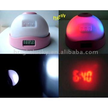  Projector Clock with Flashlight (Проектор часы с фонариком)