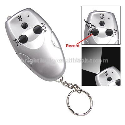  Recorder Key Chain with LED Light