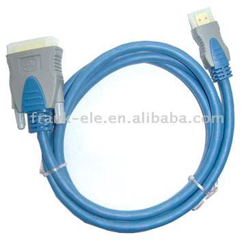HDMI-Stecker auf DVI-Stecker Kabel (HDMI-Stecker auf DVI-Stecker Kabel)