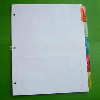  Insertable Paper Index Divider Set (Insertable бумаги Index Divider Set)