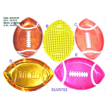  Multicolor Football Plate ( Multicolor Football Plate)