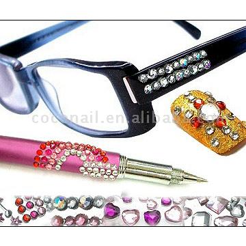  Rhinestone Sticker for Pens, Glasses and Nail (Strass Sticker für Stifte, Brillen-und Nagel -)