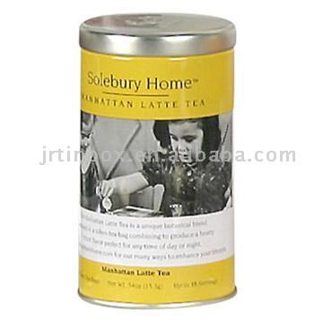 Round Tea Tin (Cycle de thé Tin)