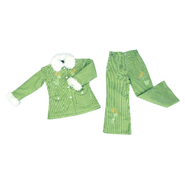  Girl`s Two-Piece Set ( Girl`s Two-Piece Set)