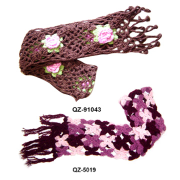  Crocheted Scarf (Bonneterie Foulard)