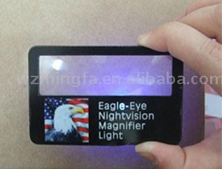  Name Card Magnifier with White Light (Nom de la carte Loupe avec White Light)