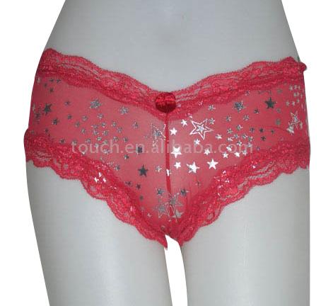  061203 Briefs with Solid Girdle and Contrast Lace ( 061203 Briefs with Solid Girdle and Contrast Lace)