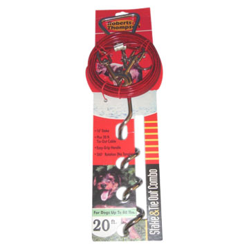  Tie Out Cable and Stake Set