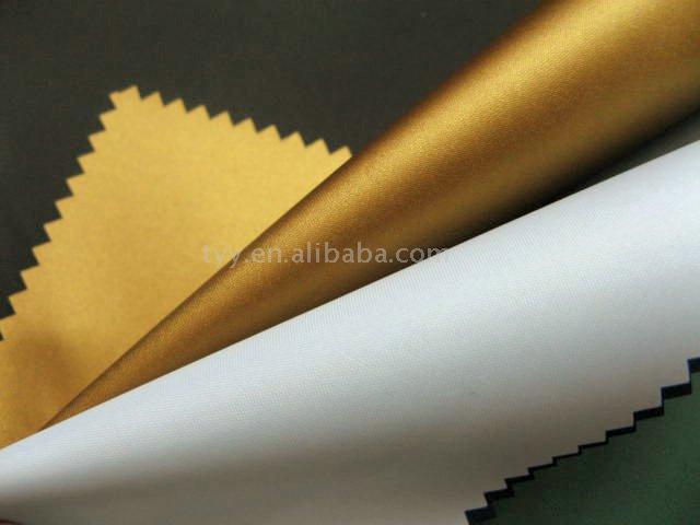  190t Polyester Pongee Fabric Milky, Golden Coating ( 190t Polyester Pongee Fabric Milky, Golden Coating)