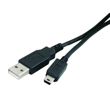  USB A Male to USB Mini B 4 Pin/5 Pin Cable (USB A Male to USB Mini B 4 Pin / 5 Pin Cable)