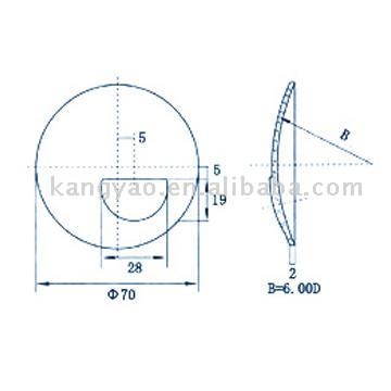  Flat Top Bifocal Lens (Flat Top Bifocal lens)