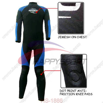  Men`s Wetsuit with Dot Printing on Knees ( Men`s Wetsuit with Dot Printing on Knees)