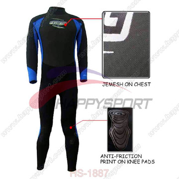  Men`s Wetsuit with Antifriction Printing on Knees ( Men`s Wetsuit with Antifriction Printing on Knees)