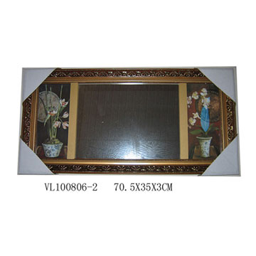  Wall Mirror w/Framed Artwork ( Wall Mirror w/Framed Artwork)