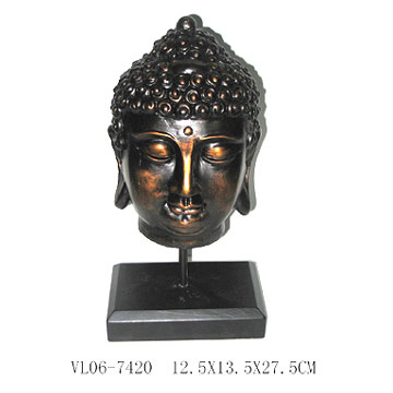  Polyresin Buddha with Square Wooden Stand (Polyresin Будды с квадратной деревянной Стенд)