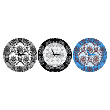  12" Round Glass Wall Clock ( 12" Round Glass Wall Clock)