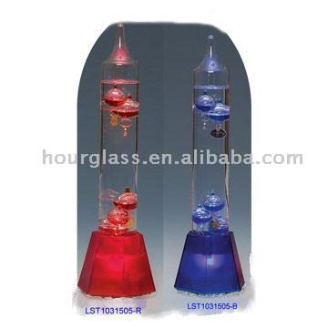  Galileo Thermometer with LED Light Stand (Thermomètre de Galilée avec LED Light Stand)