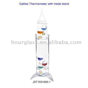  Galileo Thermometer with Metal Stand (Термометр "Галилео" с металлической подставке)