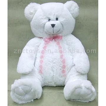  Stuffed White Bear Toy