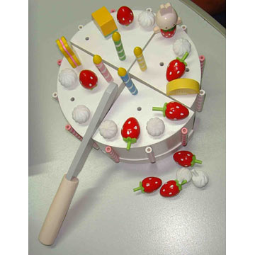  Wooden Birthday Cake (Gâteau d`anniversaire en bois)