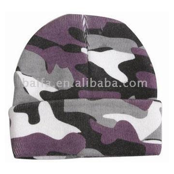  Camo Style Printed Knitted Hat ( Camo Style Printed Knitted Hat)