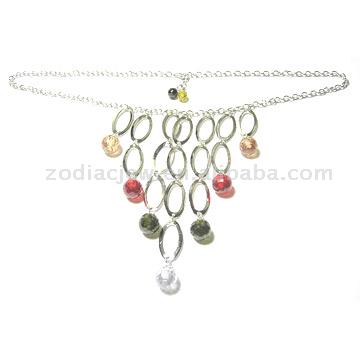  925 Sterling Silver Necklace with Cubic Zirconia ( 925 Sterling Silver Necklace with Cubic Zirconia)
