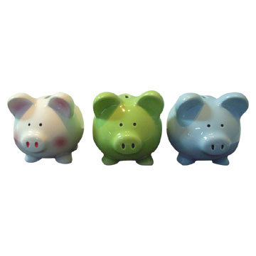  Ceramic Coin Bank (Céramique Coin Bank)