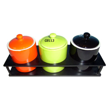  Ceramic Canister Set