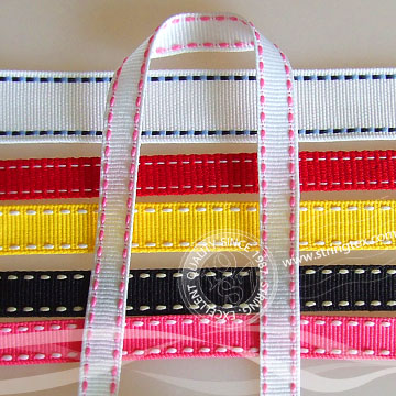  Stitched Grosgrain Ribbons
