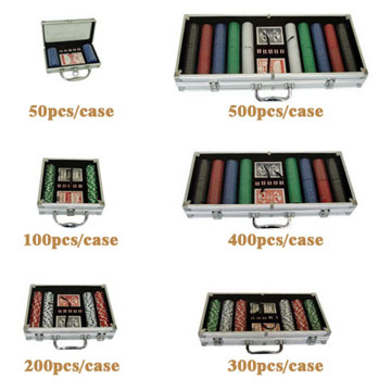  Poker Chip Set with Aluminum Case (Poker Chip Set mit Alu-Koffer)