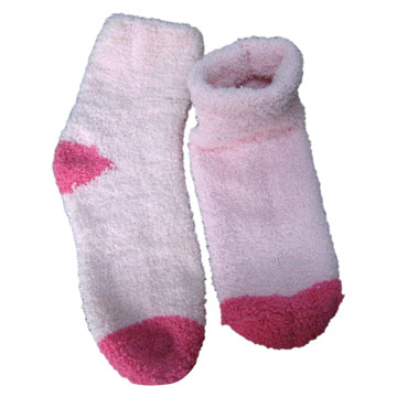  Girls` Feather Yarn Socks (Girls `Feather Socks Yarn)