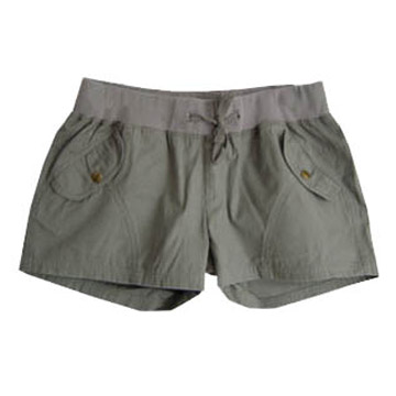  Lady`s 100% Cotton Sporty Shorts ( Lady`s 100% Cotton Sporty Shorts)