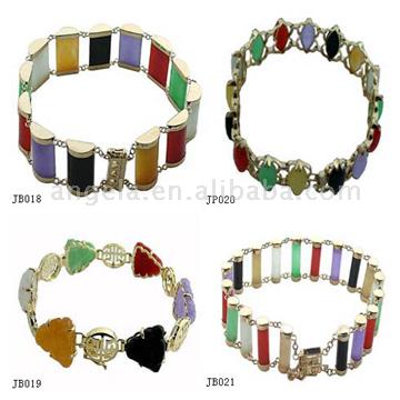  Fashion Multi-Color Jade Bracelet (Mode Multi-Color Jade Bracelet)