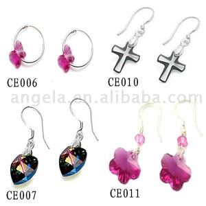  Fashion Crystal Earrings (Mode Cristal Boucles d`oreilles)