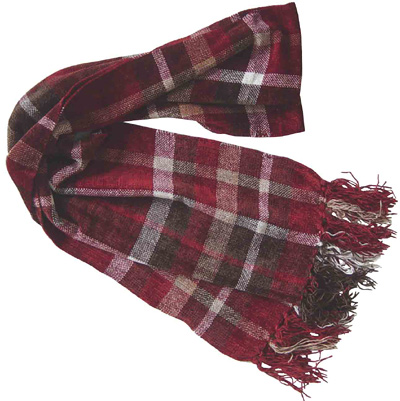  acrylic chenille woven checked Scarf (акриловые синель тканых проверили Шарф)