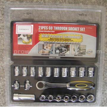  21pc Go Through Socket Set ( 21pc Go Through Socket Set)
