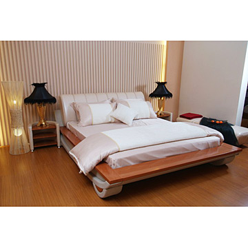  Upholstery Wooden Bed