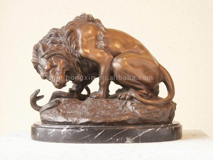  Sulpture (The Lion Playing with the Snake) (Sulpture (The Lion Das Spiel mit der Schlange))