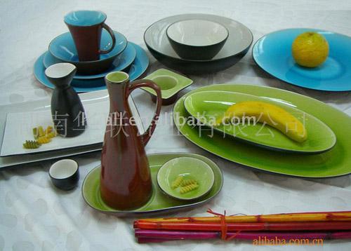  Ceramic Dinnerset (Crackle Glaze) (Céramique à dinner (Crackle Vitrage))