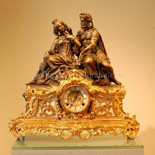  King and Queen Clock Sculpture (Roi et la Reine d`horloge Sculpture)