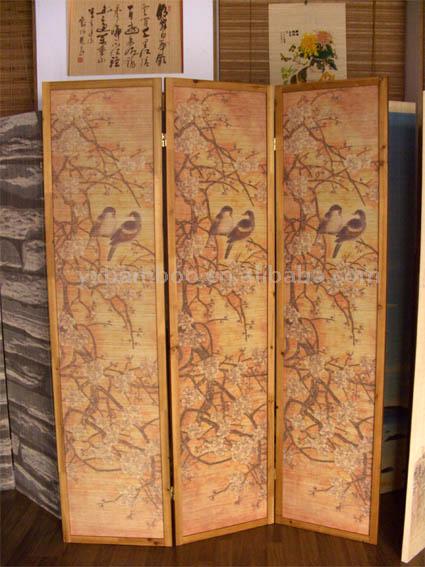  Printed Bamboo Folding Screen ( Printed Bamboo Folding Screen)