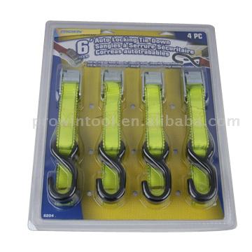  4PC 6` Auto Locking Tie-Down ( 4PC 6` Auto Locking Tie-Down)