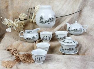  Mountain and Water Series Tea Set (Berg-und Wasser-Serie Tea Set)